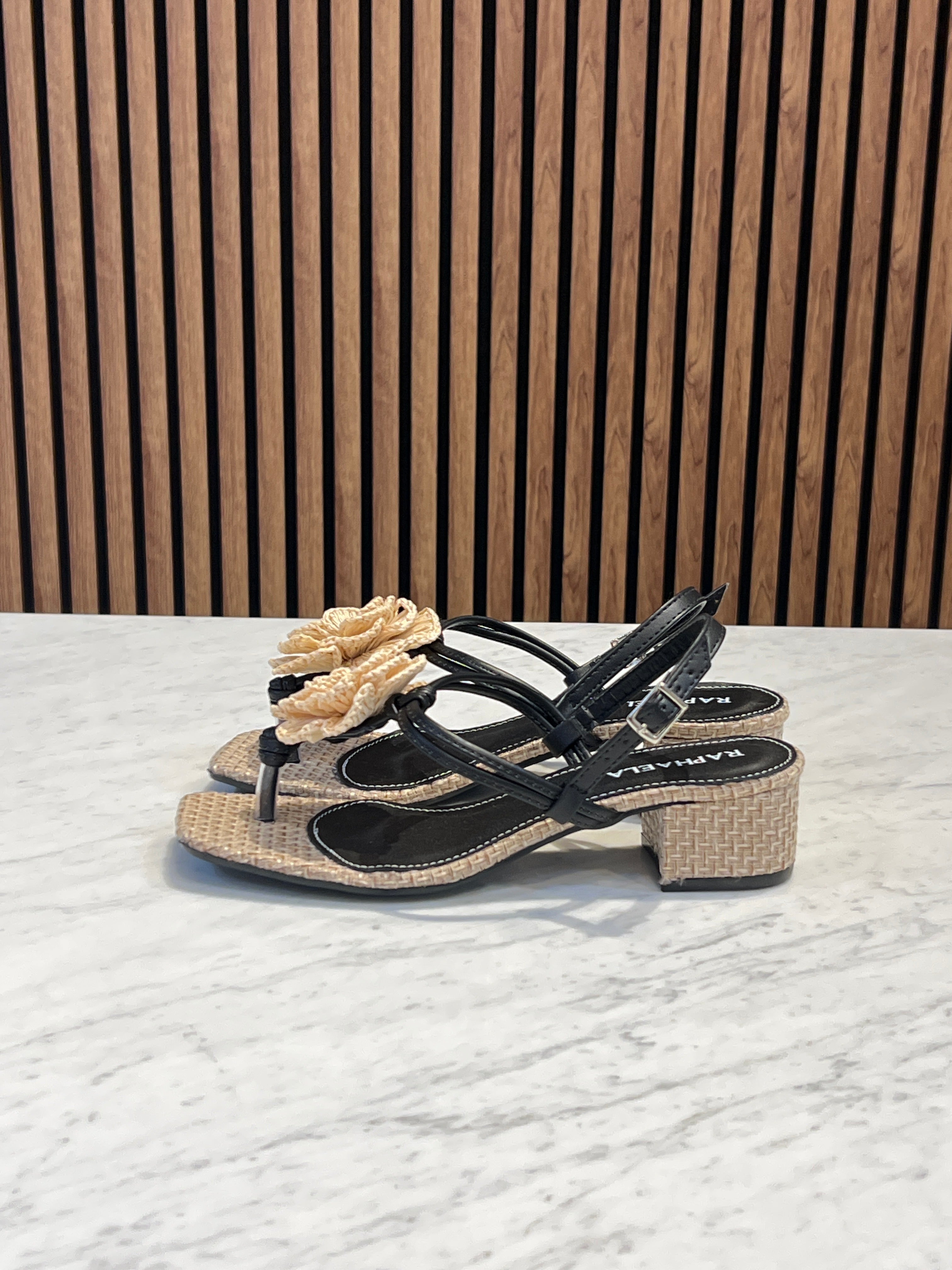 Sandal Flower Raphaela Black