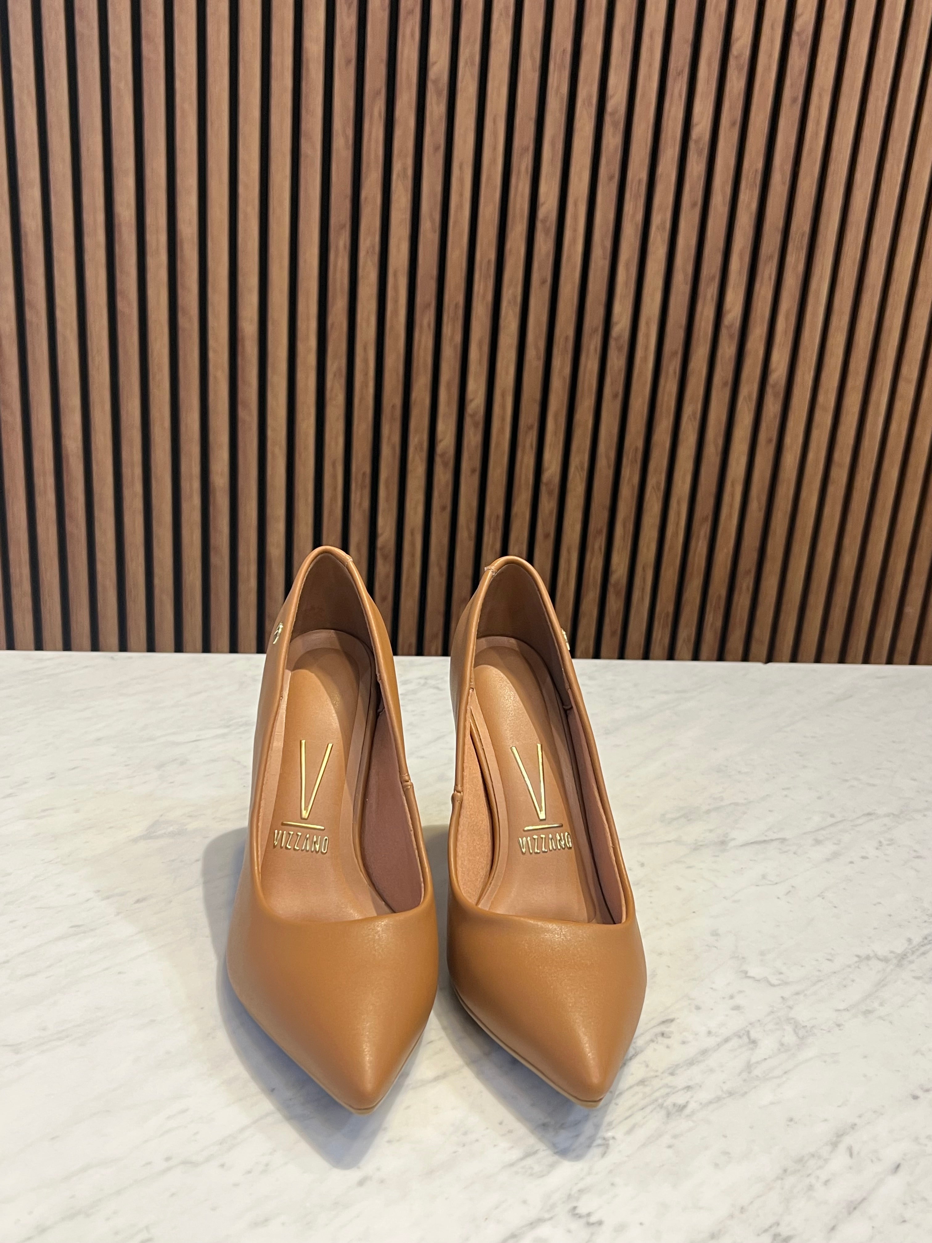 Scarpin Pelica Vizzano Block Camel