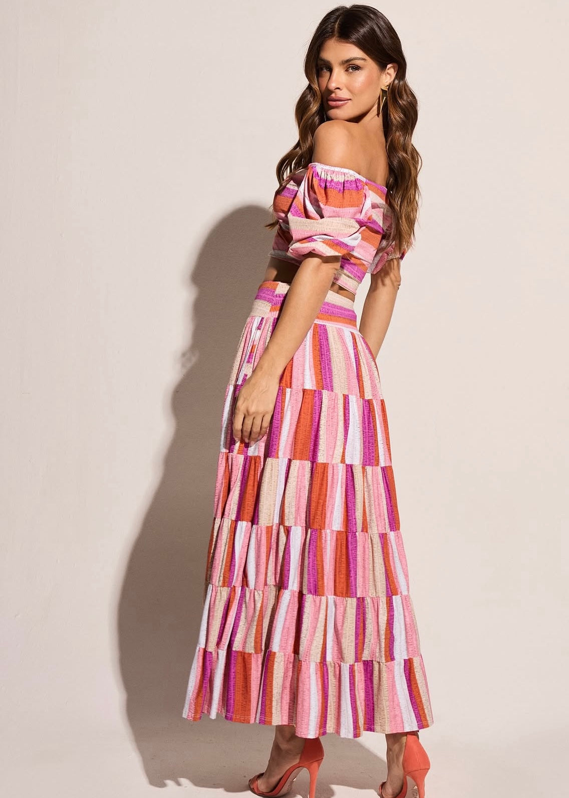 2 Piece Set Blouse and Skirt