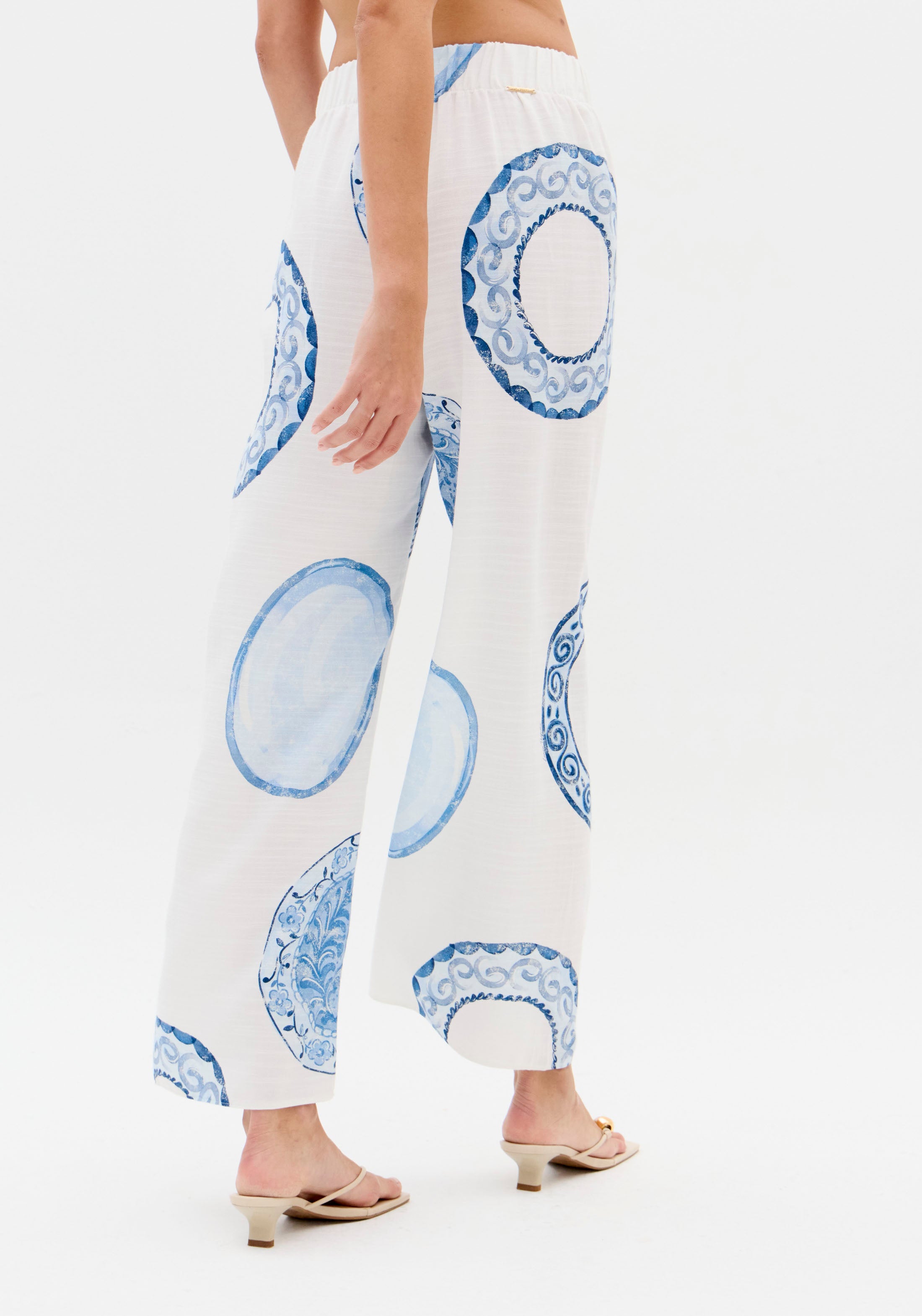Pants Wide Leg Printed