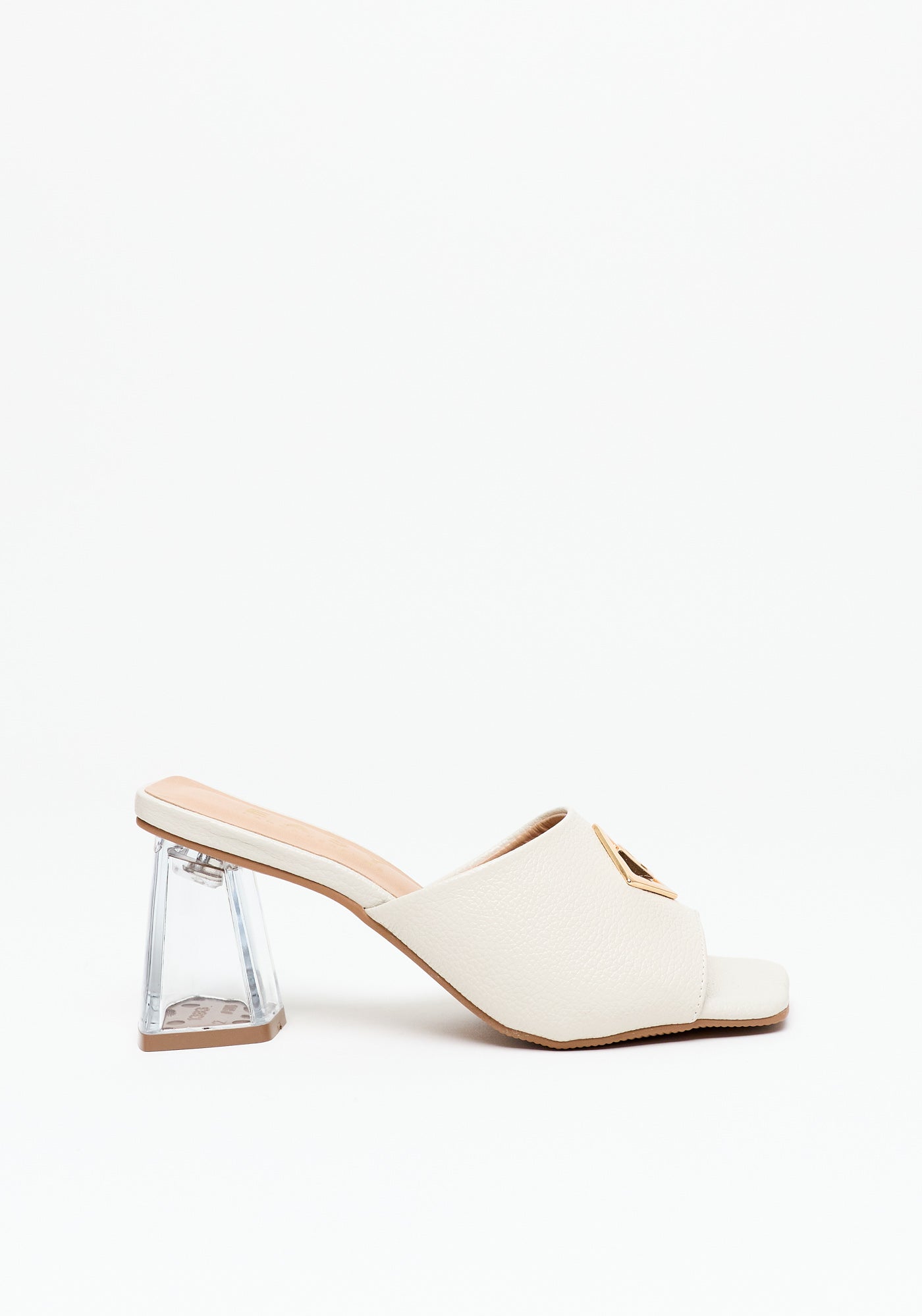 Transparent Heel Sandal OFF White