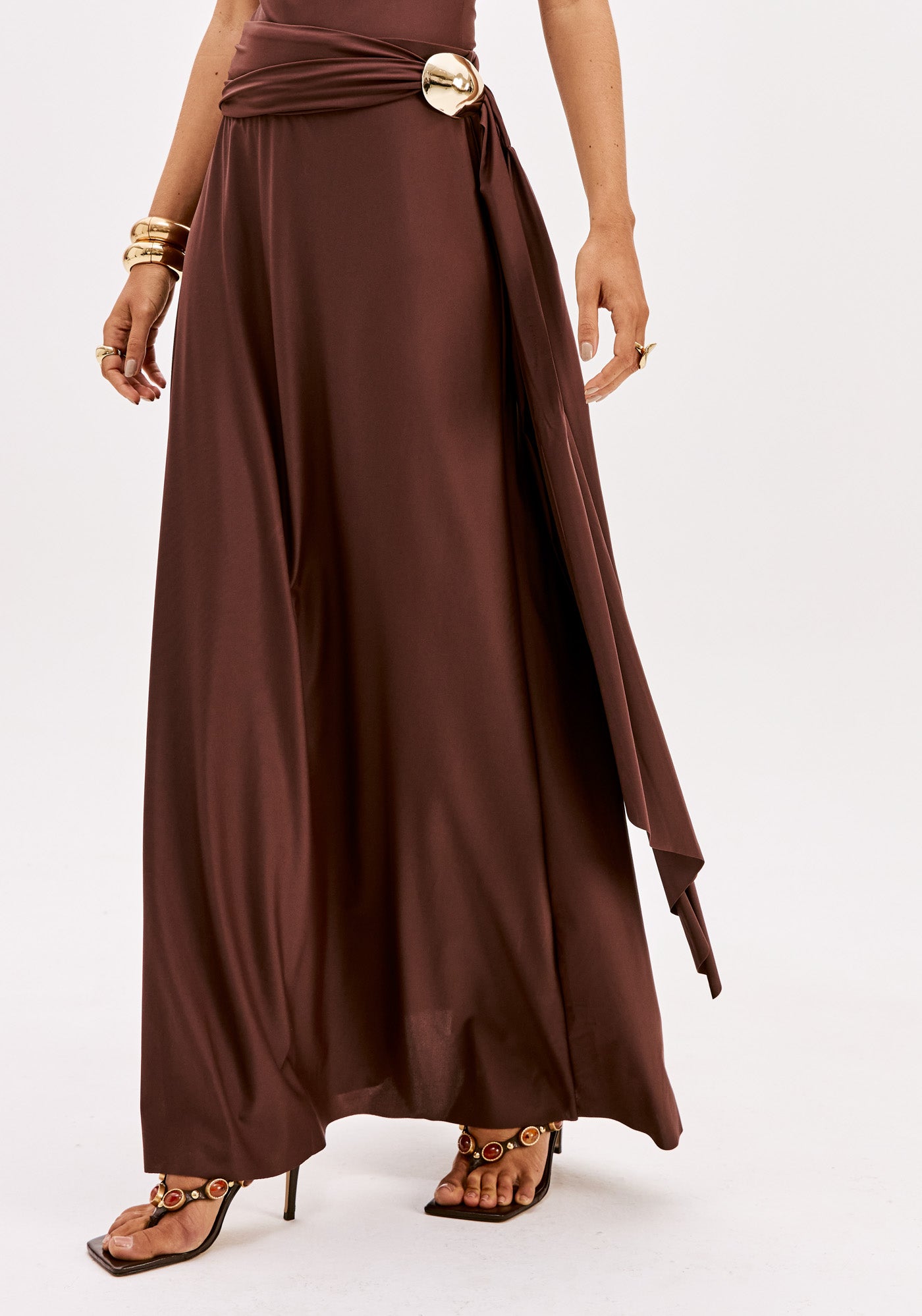 Skirt Flared Super Mídi