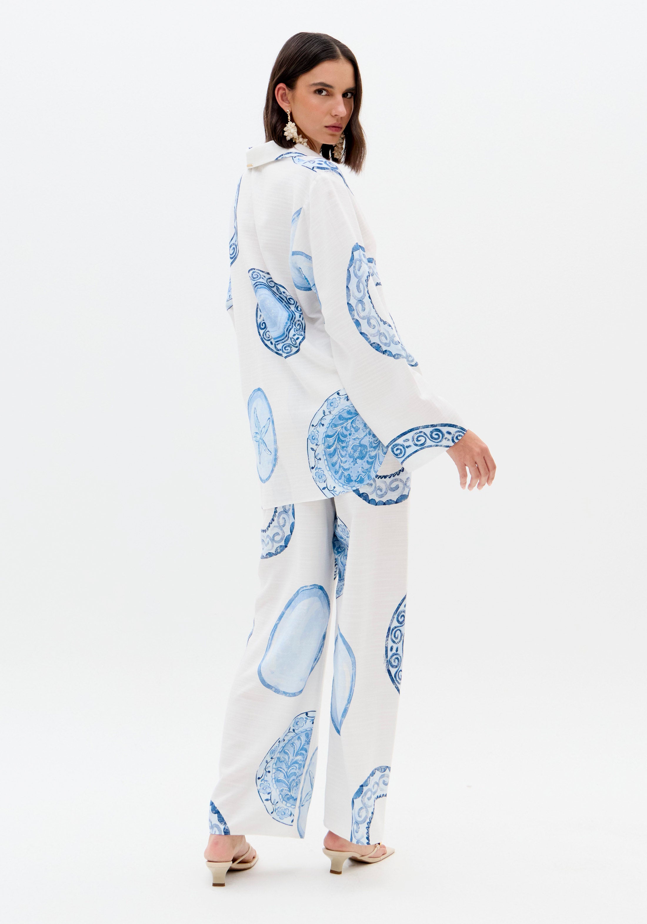 Pants Wide Leg Printed