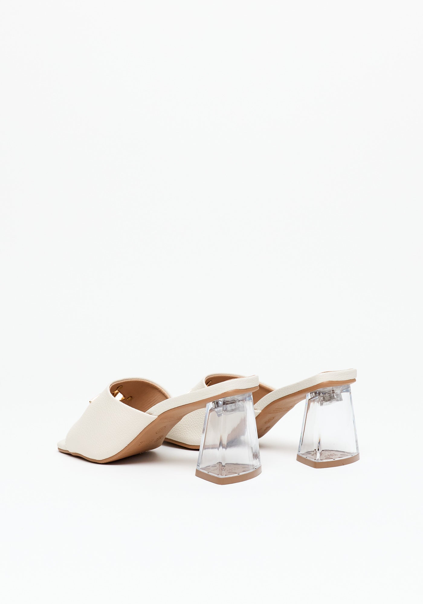 Transparent Heel Sandal OFF White