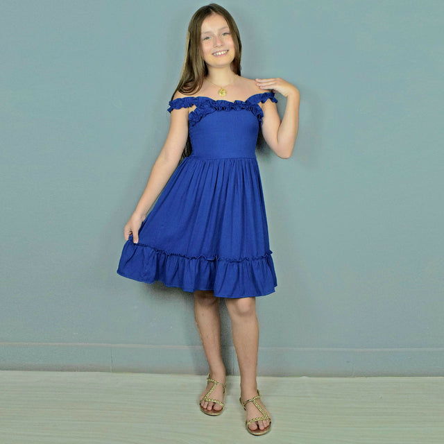 Mirian Children’s Dress Blue