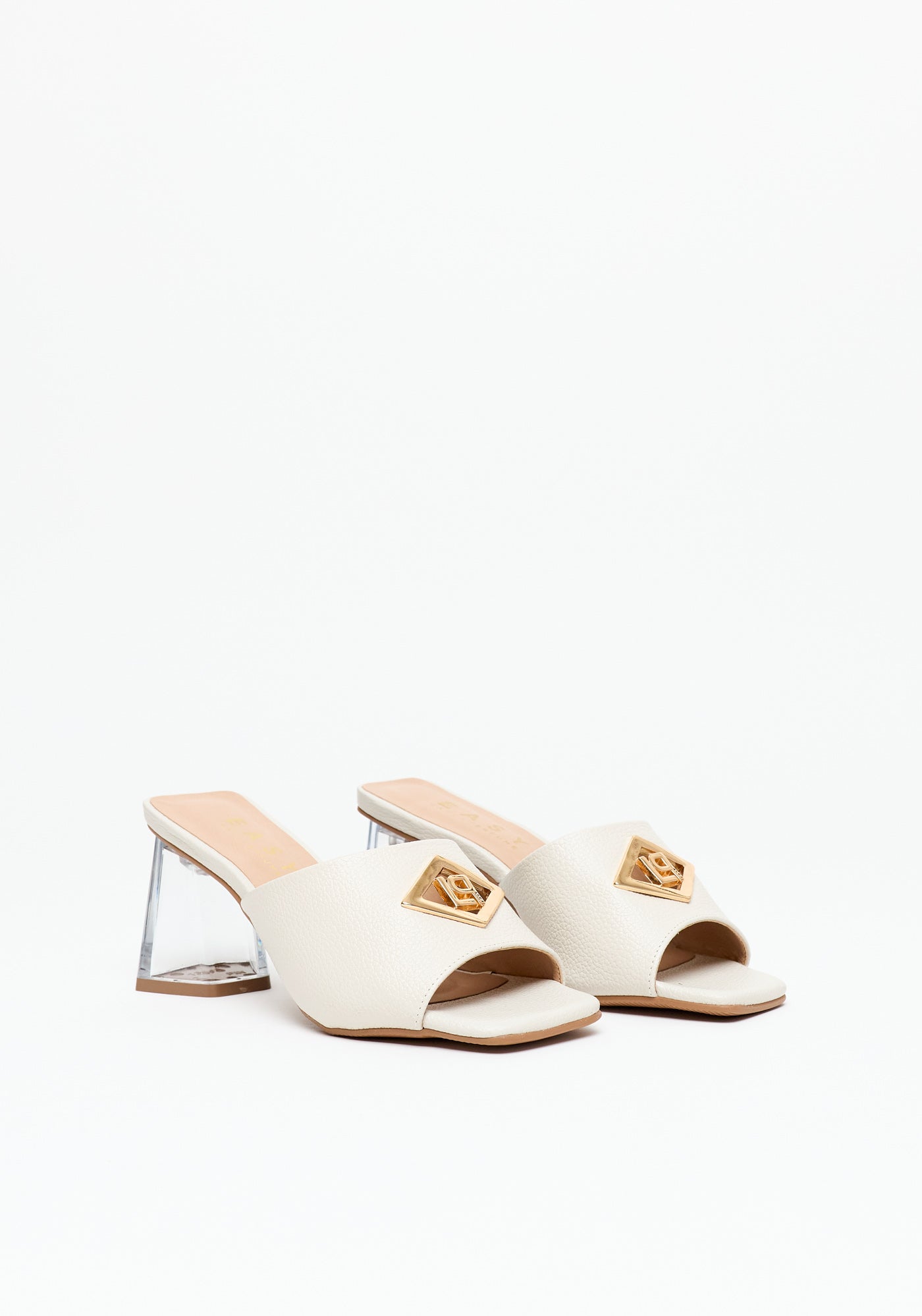 Transparent Heel Sandal OFF White