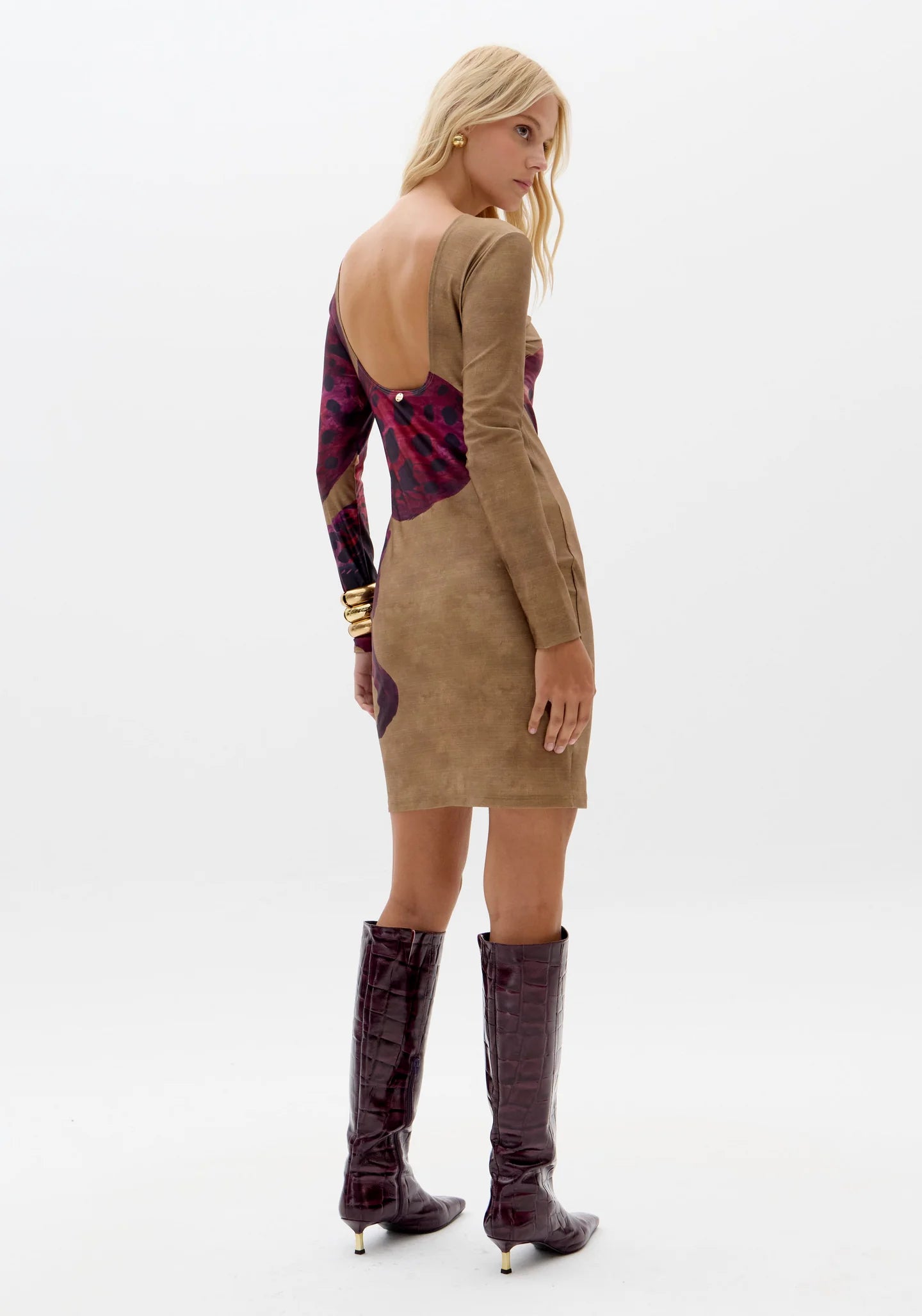 Printed Short Dress Bia