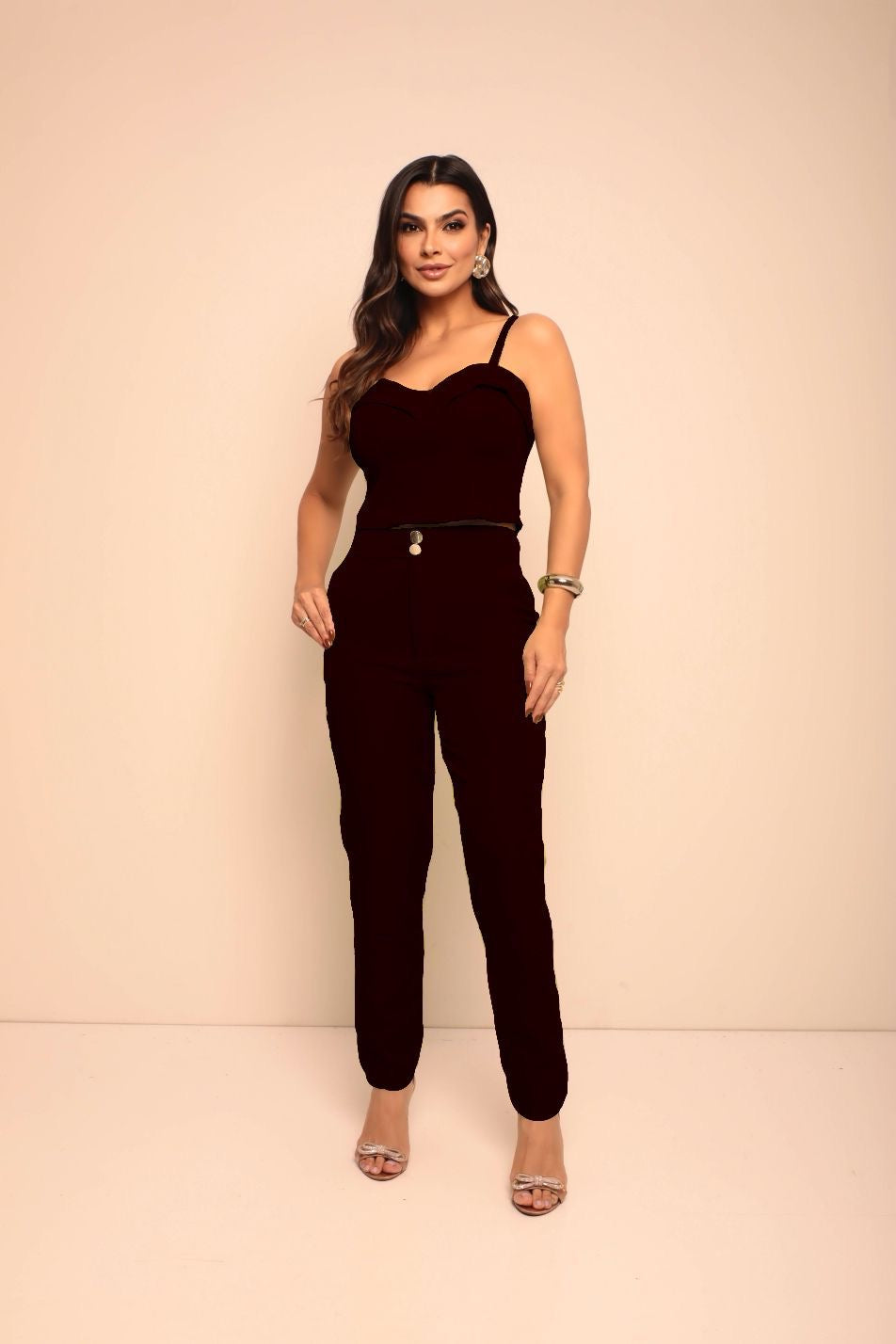 2 Piece Set Pants and Cropped