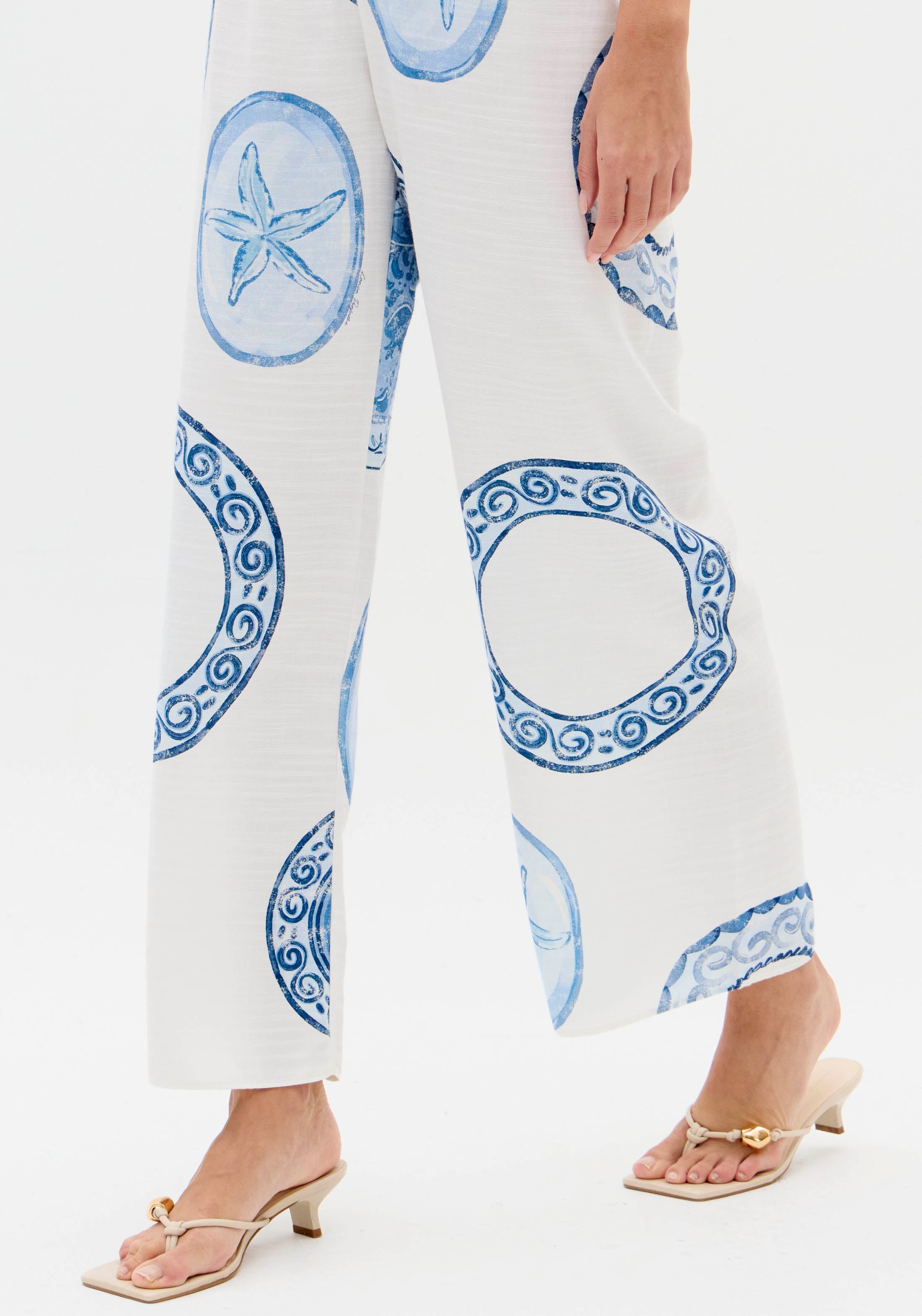 Pants Wide Leg Printed