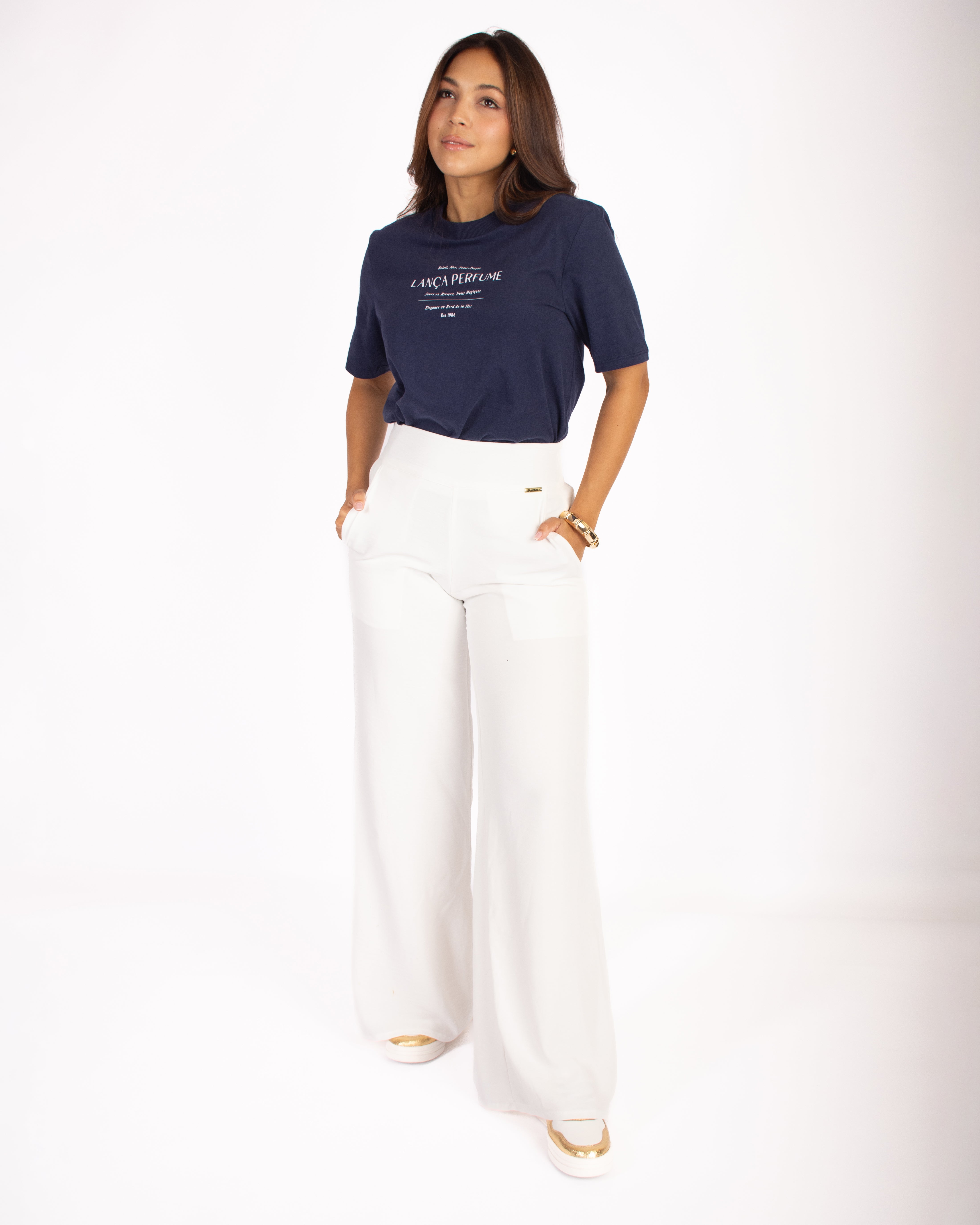 T-shirt Medium Regular Short Sleeve Navy Blue