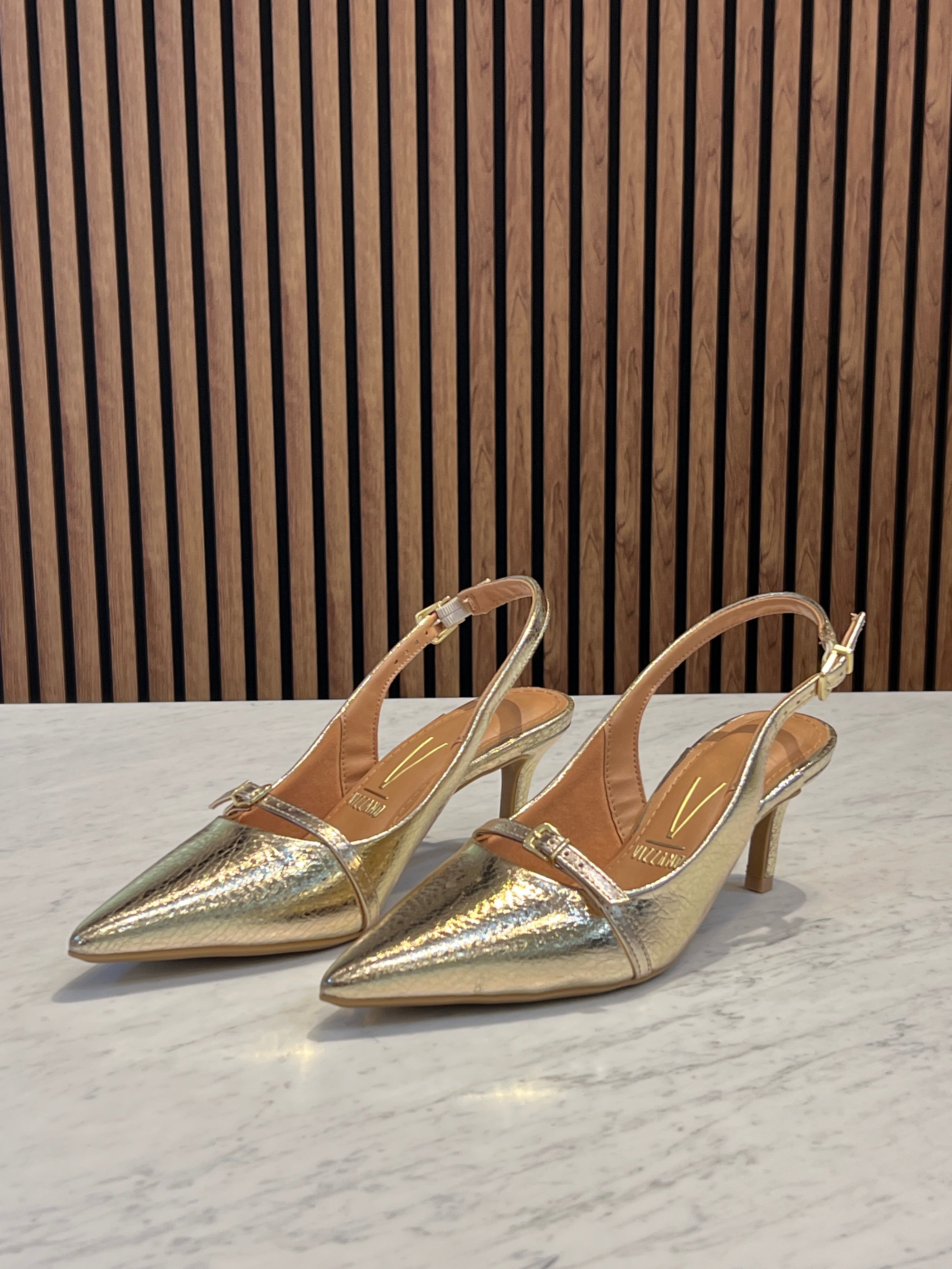Gold Metallic Sandal